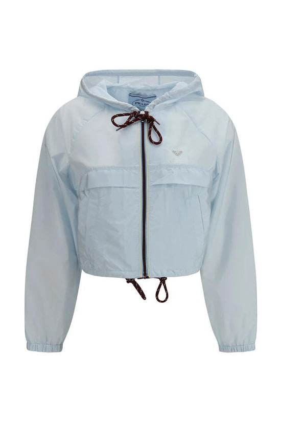 Prada Blaue Shell-Jacke aus recyceltem Polyamid by Prada