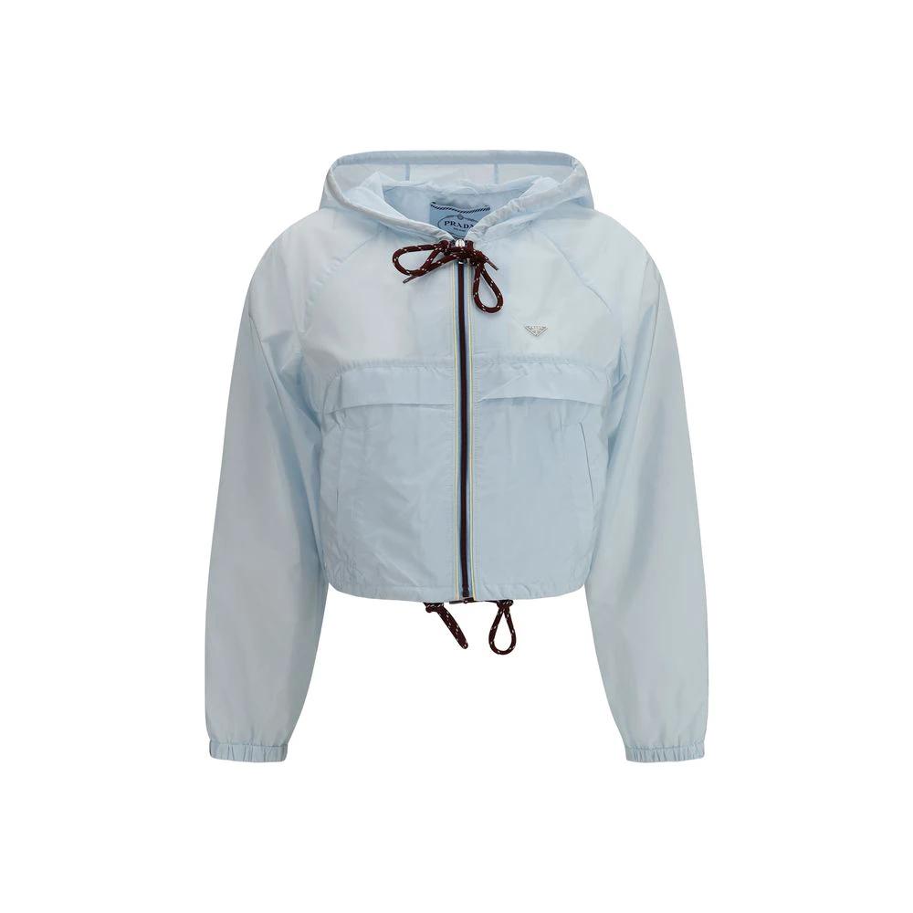 Prada Blaue Shell-Jacke aus recyceltem Polyamid by Prada