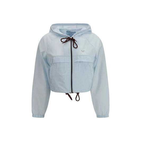 Prada Blaue Shell-Jacke aus recyceltem Polyamid by Prada