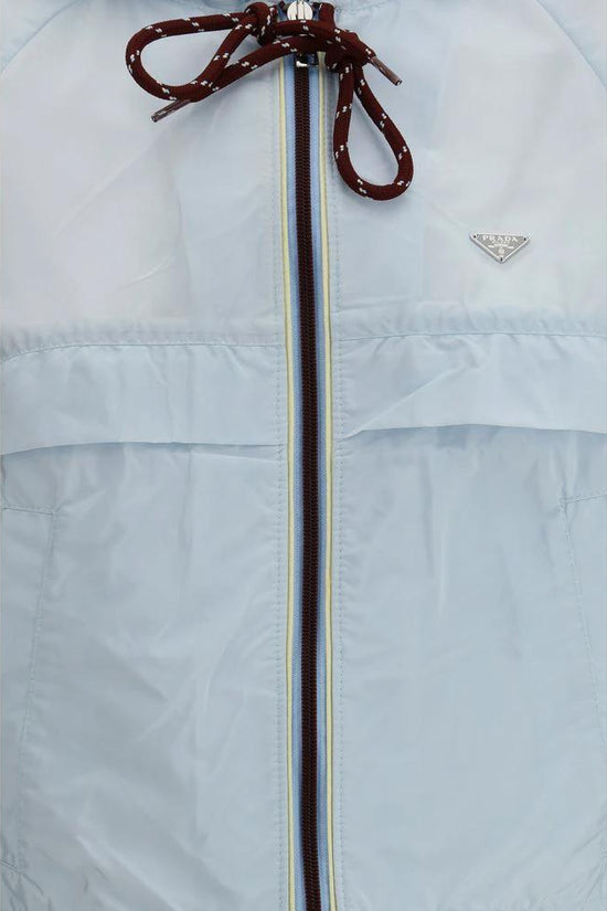 Prada Blaue Shell-Jacke aus recyceltem Polyamid by Prada