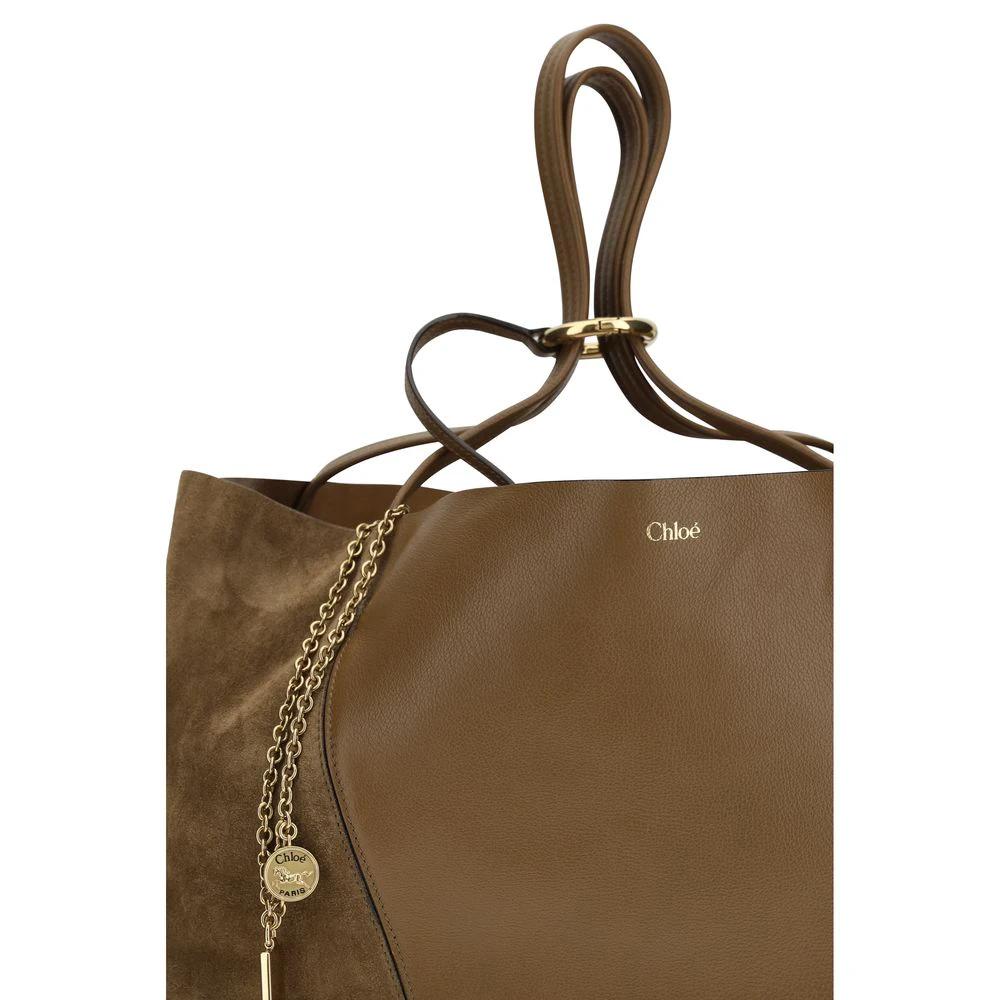 Chloé Braune Kalbsleder Bos Taurus Schultertasche by Chloé
