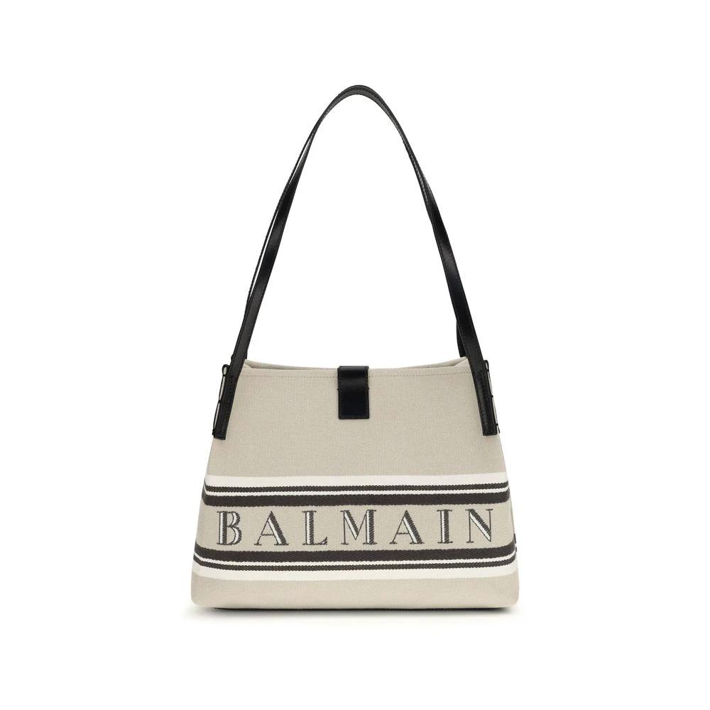 Balmain Beige Baumwoll-Umhängetasche by Balmain