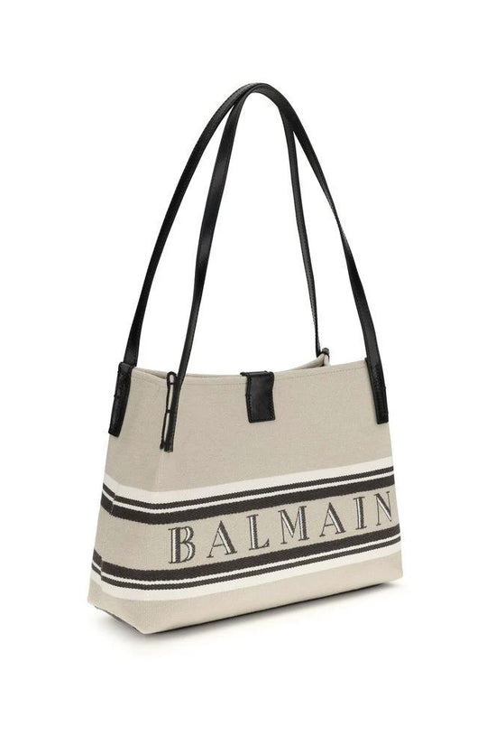 Balmain Beige Baumwoll-Umhängetasche by Balmain