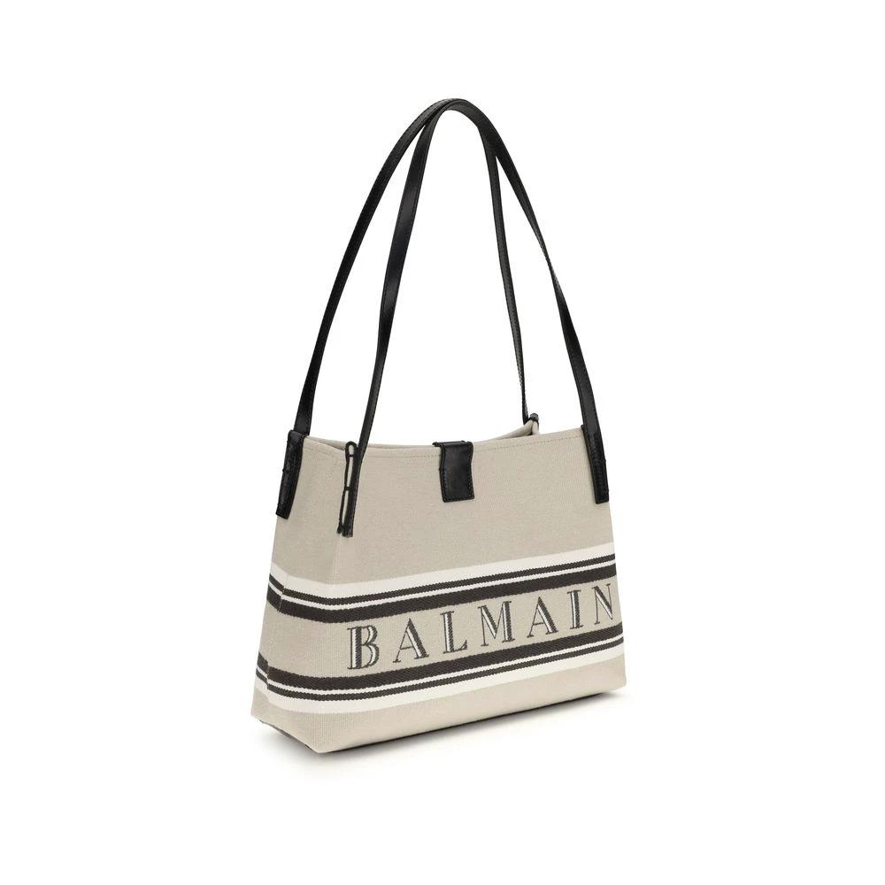 Balmain Beige Baumwoll-Umhängetasche by Balmain