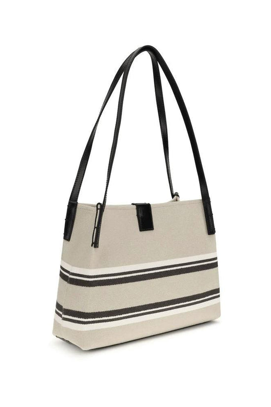 Balmain Beige Baumwoll-Umhängetasche by Balmain