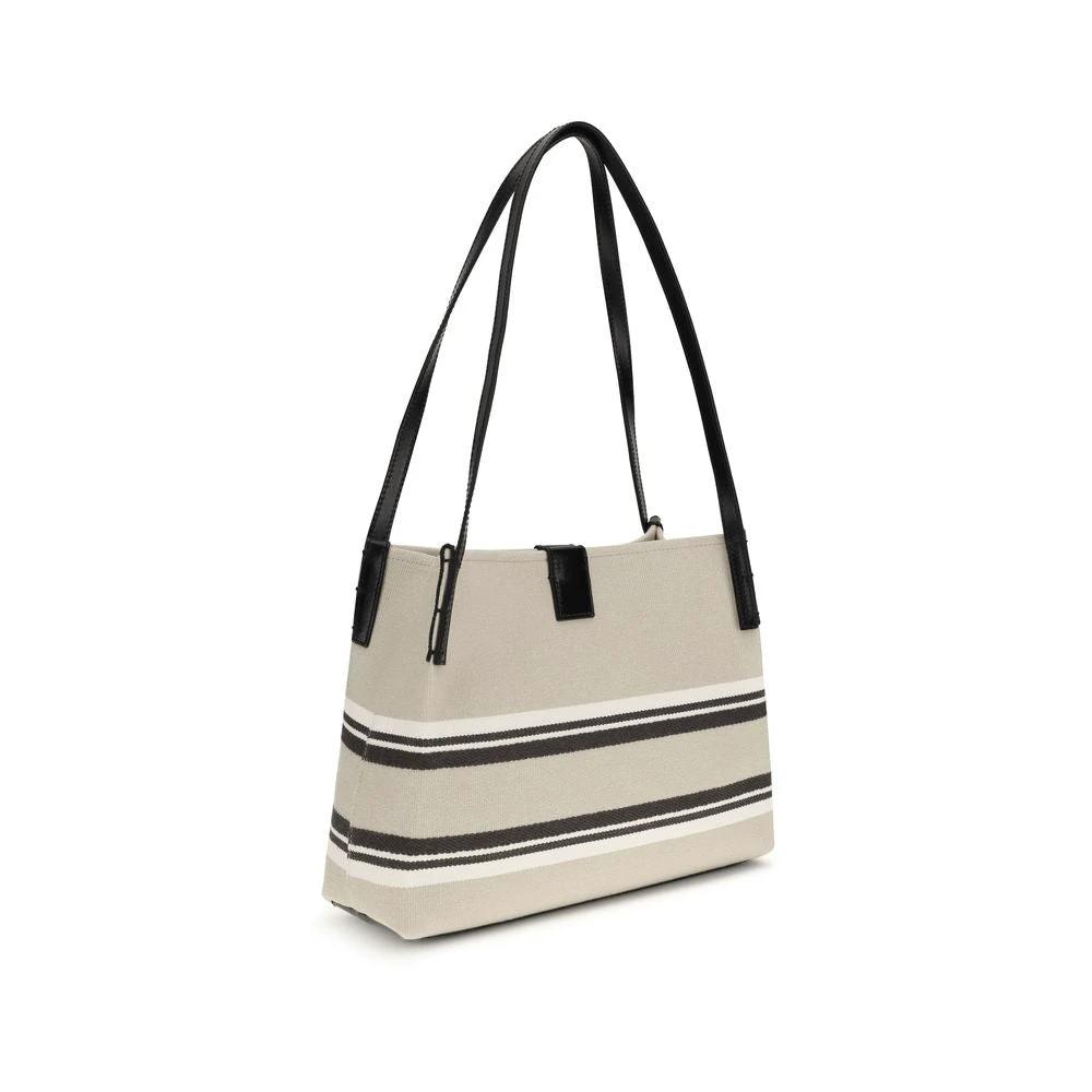 Balmain Beige Baumwoll-Umhängetasche by Balmain