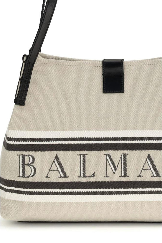 Balmain Beige Baumwoll-Umhängetasche by Balmain