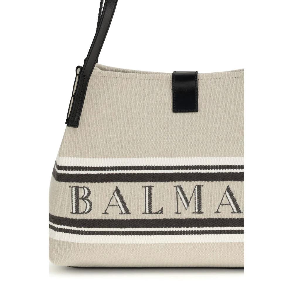 Balmain Beige Baumwoll-Umhängetasche by Balmain