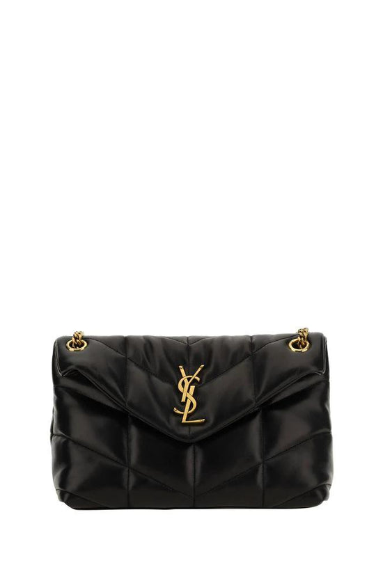 Saint Laurent Schwarze Lammleder-Umhängetasche by Saint Laurent