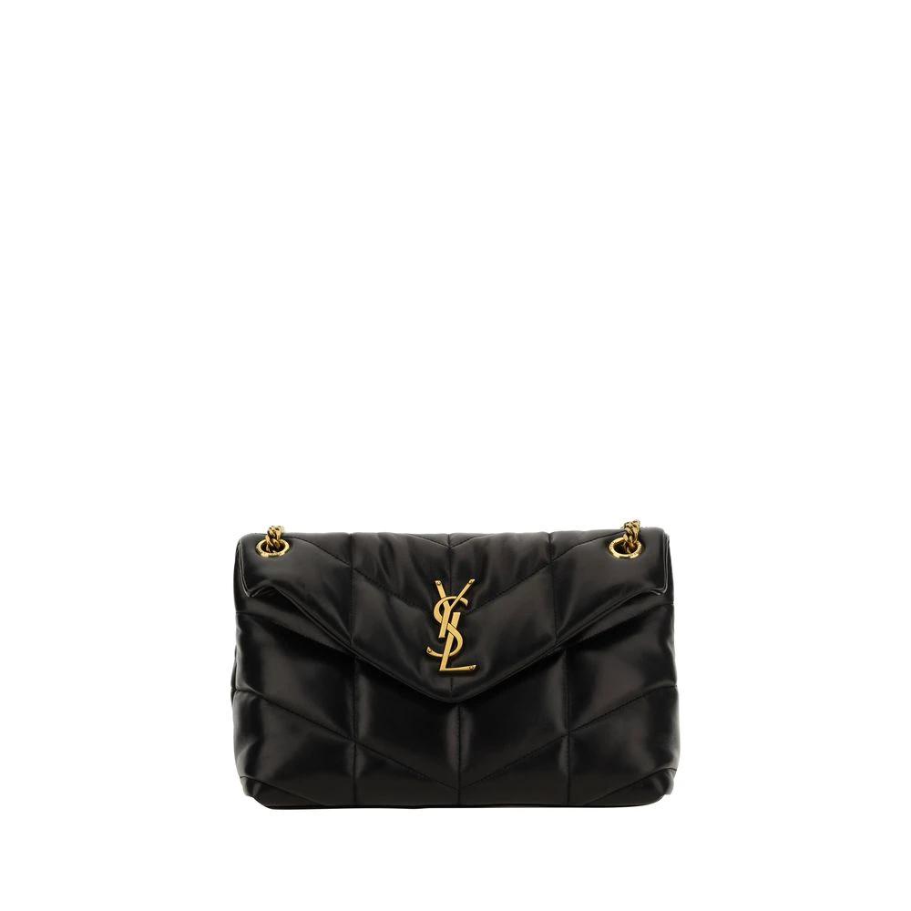Saint Laurent Schwarze Lammleder-Umhängetasche by Saint Laurent
