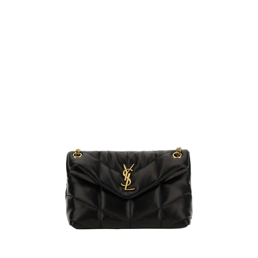 Saint Laurent Schwarze Lammleder-Umhängetasche by Saint Laurent