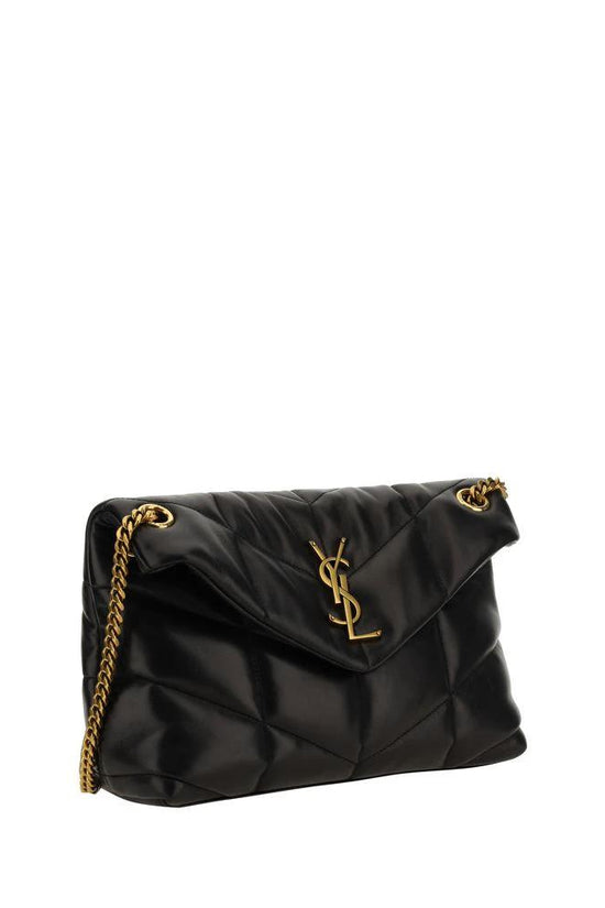 Saint Laurent Schwarze Lammleder-Umhängetasche by Saint Laurent