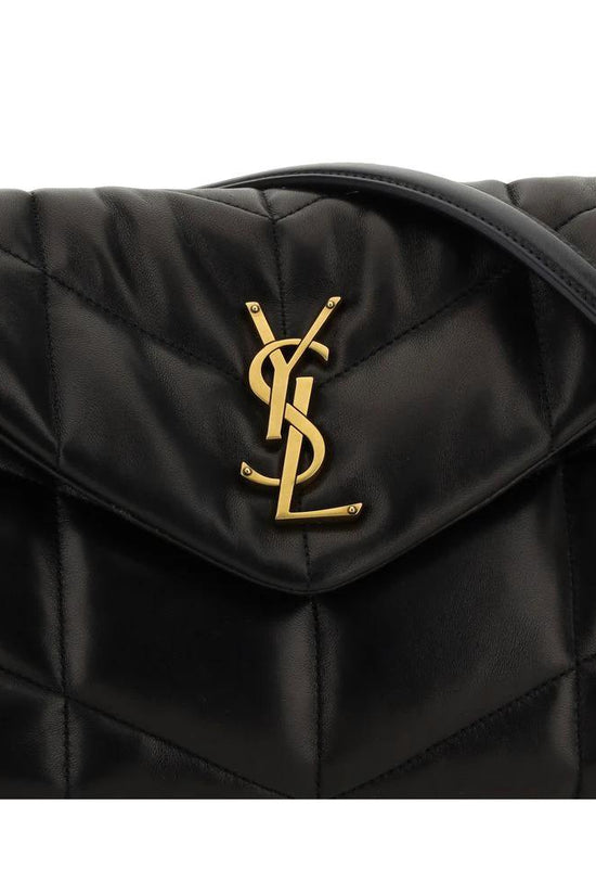 Saint Laurent Schwarze Lammleder-Umhängetasche by Saint Laurent