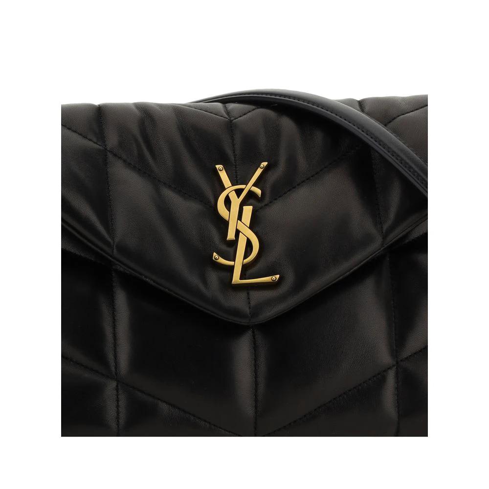 Saint Laurent Schwarze Lammleder-Umhängetasche by Saint Laurent