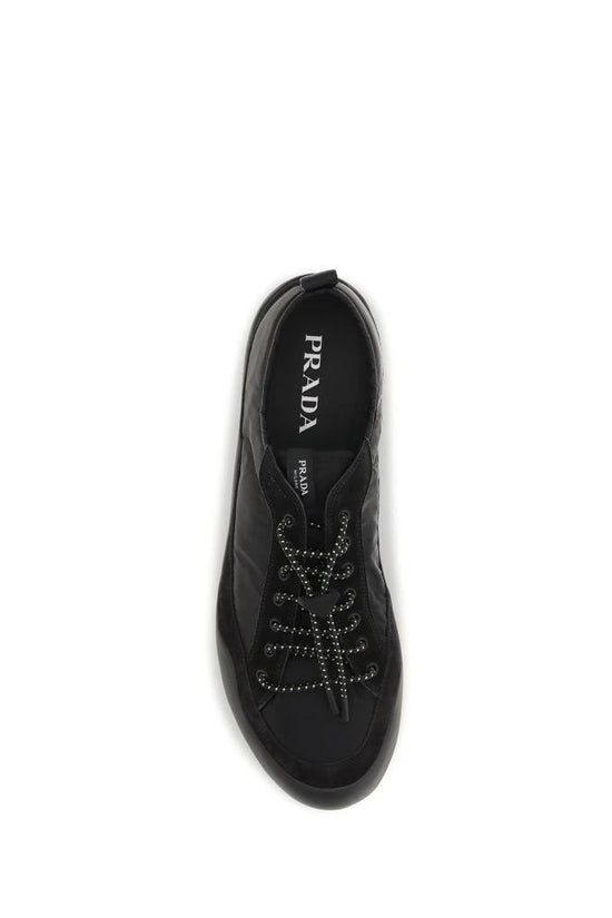 Prada Schwarze Sportschuhe aus recyceltem Polyamid by Prada