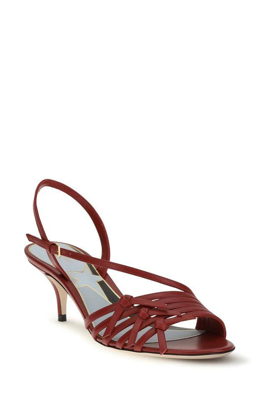 Valentino Garavani Multicolor Goatskin Strap-On Sandals by Valentino Garavani