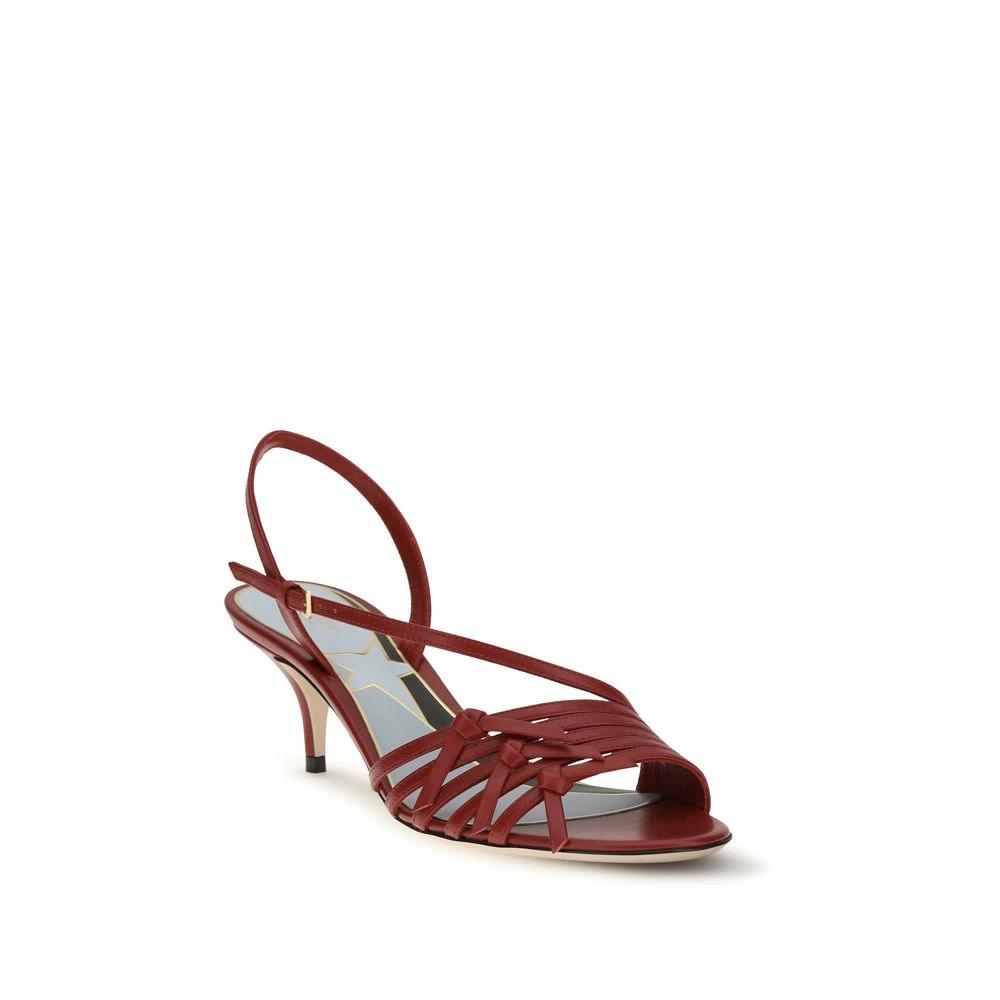 Valentino Garavani Multicolor Goatskin Strap-On Sandals by Valentino Garavani