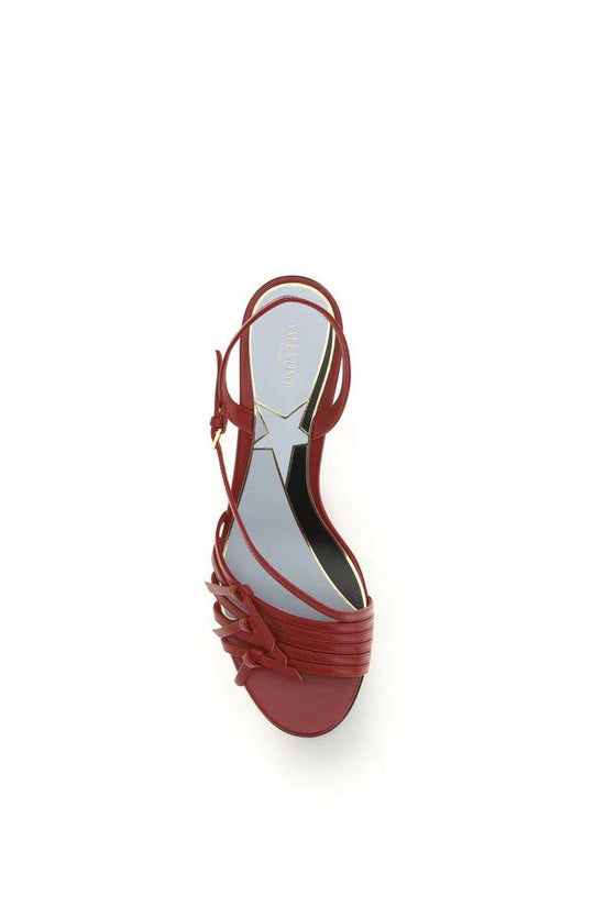 Valentino Garavani Multicolor Goatskin Strap-On Sandals by Valentino Garavani