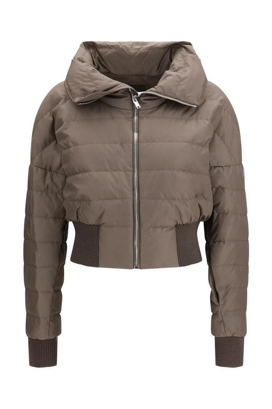 Moncler x Rick Owens Brauner Polyester-Mantel by Moncler x Rick Owens