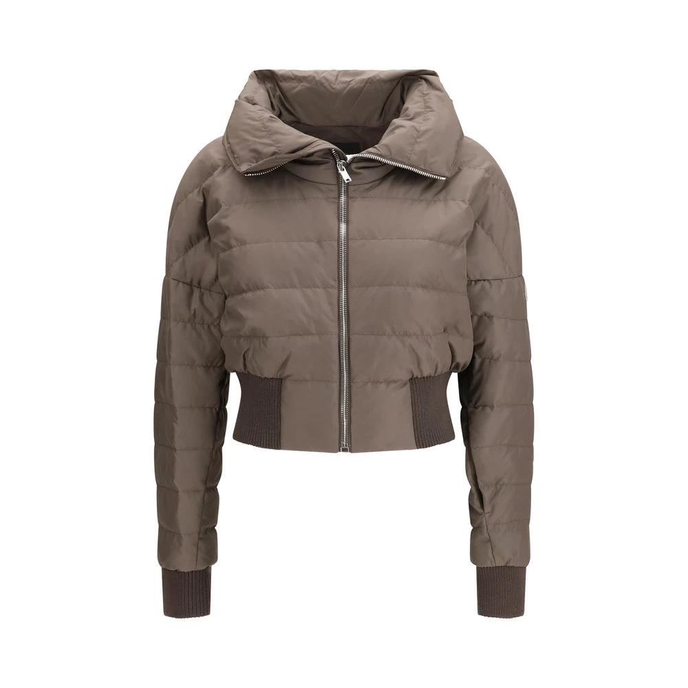 Moncler x Rick Owens Brauner Polyester-Mantel by Moncler x Rick Owens