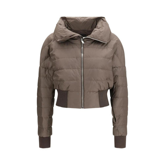 Moncler x Rick Owens Brauner Polyester-Mantel by Moncler x Rick Owens
