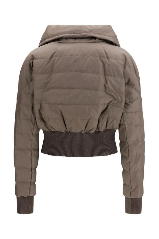 Moncler x Rick Owens Brauner Polyester-Mantel by Moncler x Rick Owens