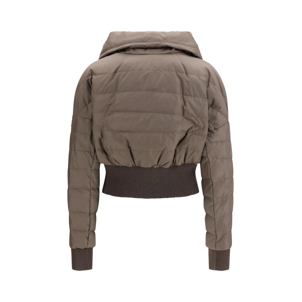 Moncler x Rick Owens Brauner Polyester-Mantel by Moncler x Rick Owens