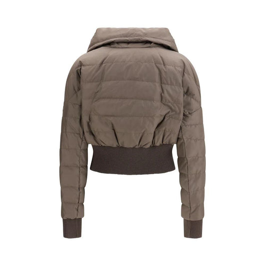 Moncler x Rick Owens Brauner Polyester-Mantel by Moncler x Rick Owens