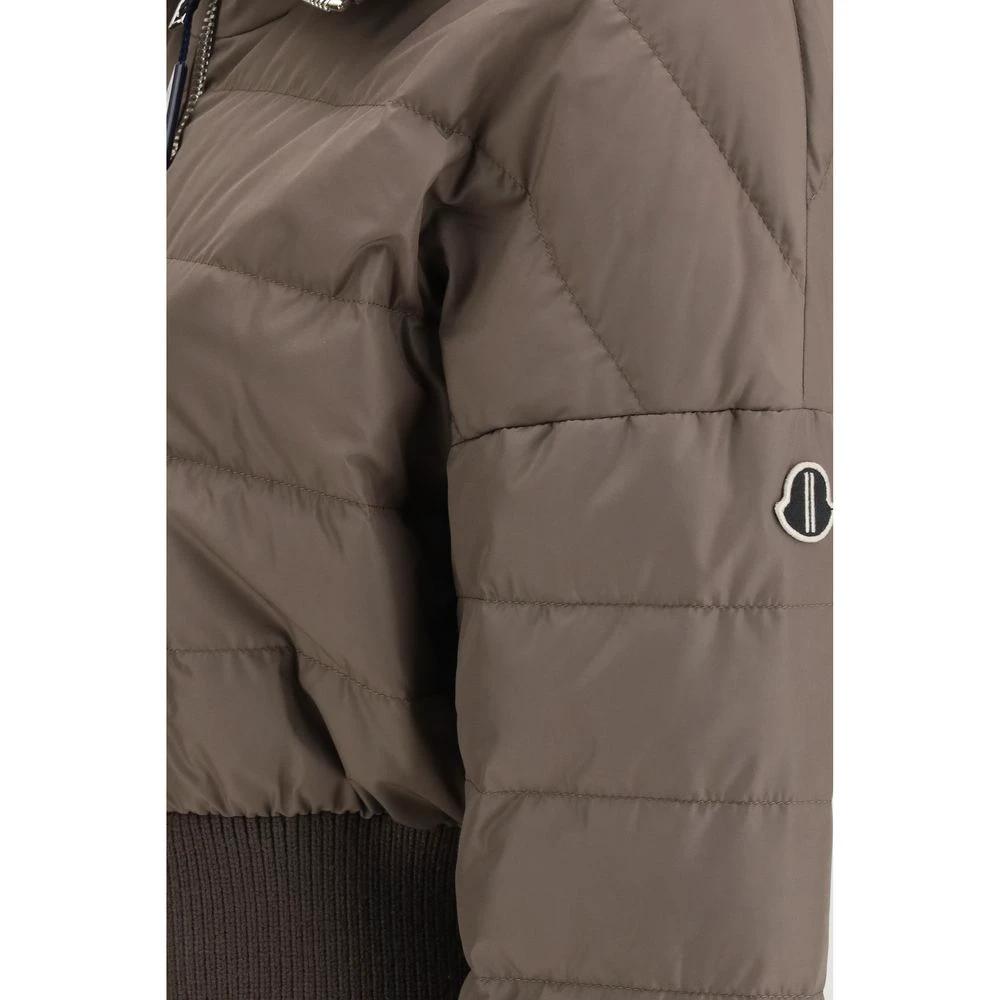 Moncler x Rick Owens Brauner Polyester-Mantel by Moncler x Rick Owens
