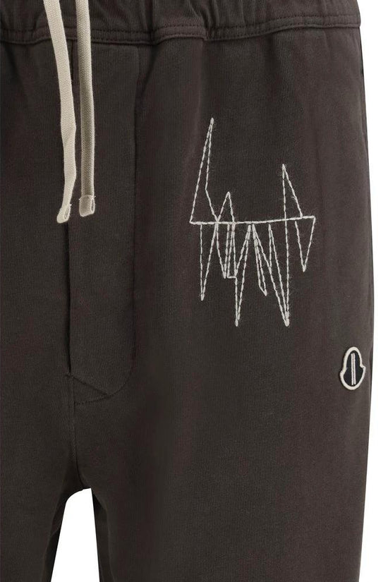 Moncler x Rick Owens Braune Baumwoll-Athletikhose by Moncler x Rick Owens