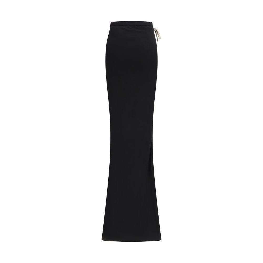 Moncler x Rick Owens Schwarzer Baumwoll-Maxirock by Moncler x Rick Owens