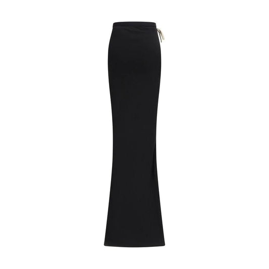 Moncler x Rick Owens Schwarzer Baumwoll-Maxirock by Moncler x Rick Owens