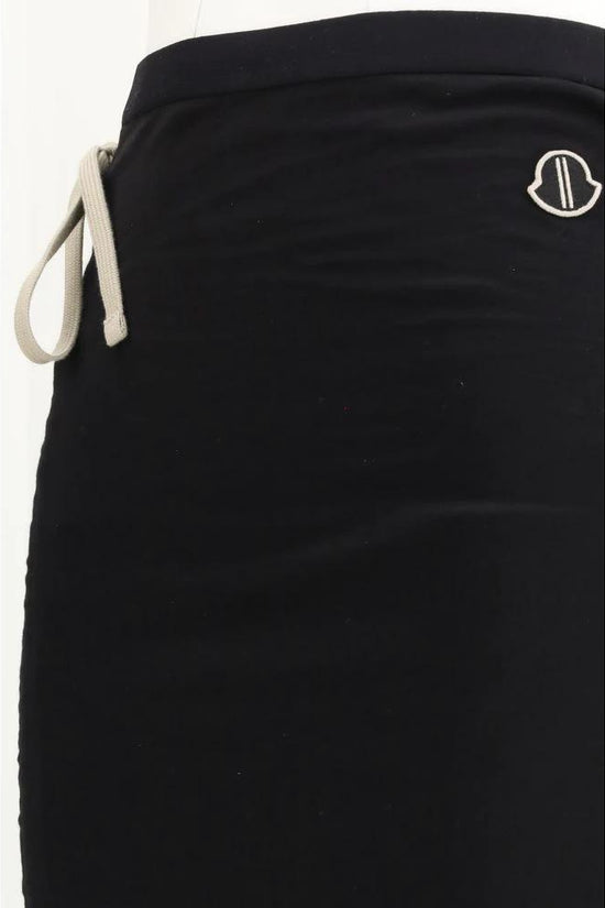 Moncler x Rick Owens Schwarzer Baumwoll-Maxirock by Moncler x Rick Owens