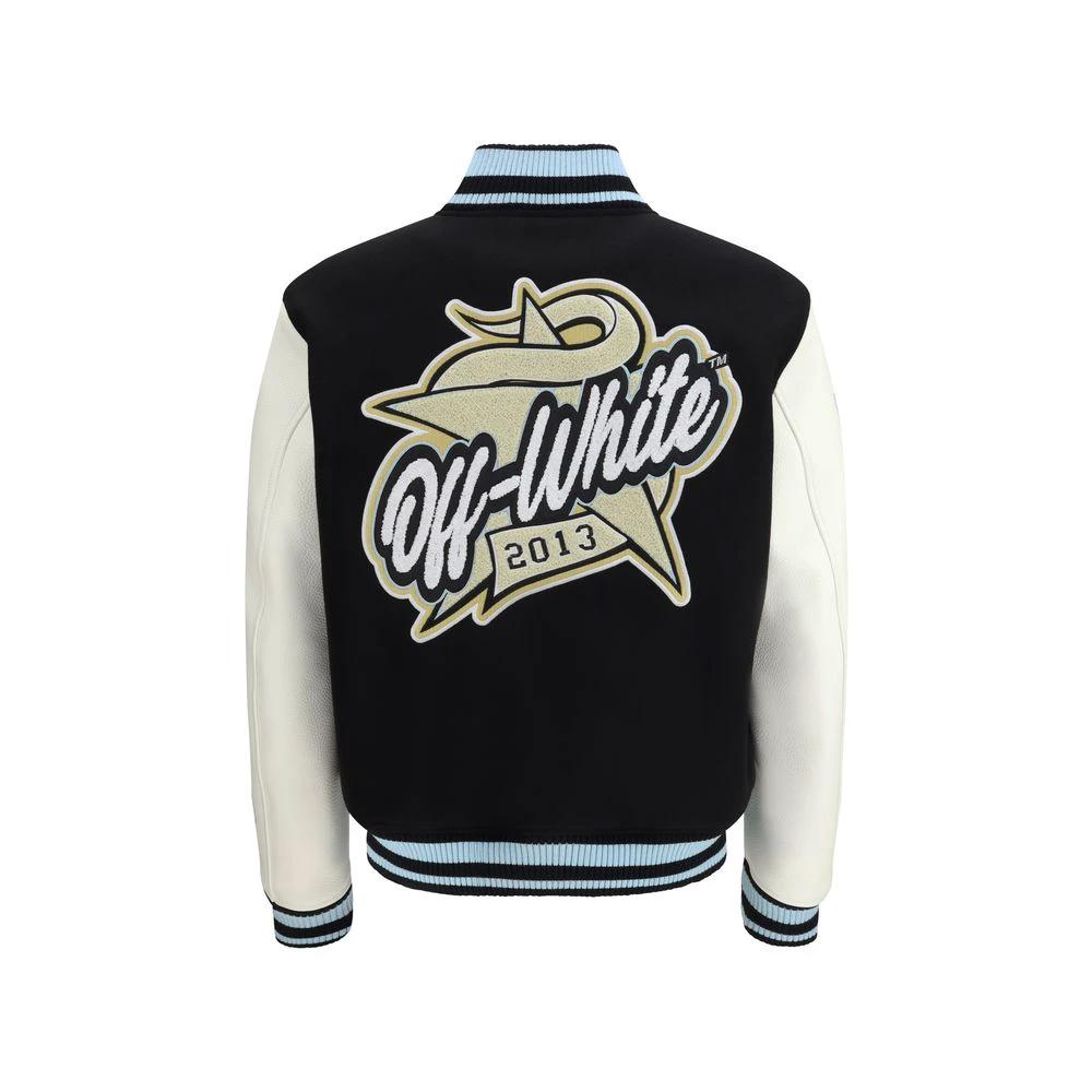 Off-White Schwarzer Woll-Bomber by Off-White
