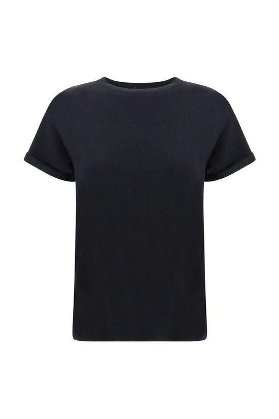 Brunello Cucinelli Cucinelli Schwarzes T-Shirt aus Nylon by Brunello Cucinelli Cucinelli