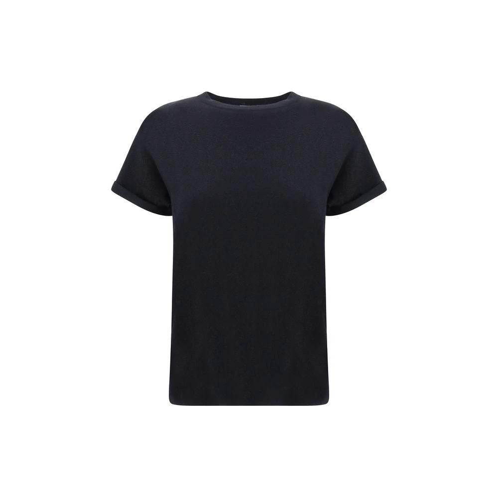 Brunello Cucinelli Cucinelli Schwarzes T-Shirt aus Nylon by Brunello Cucinelli Cucinelli