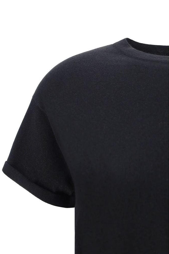 Brunello Cucinelli Schwarzes T-Shirt aus Nylon by Brunello Cucinelli