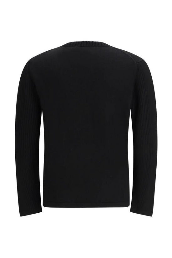 Prada Schwarzer Sweatshirt aus Fleece-Wolle by Prada