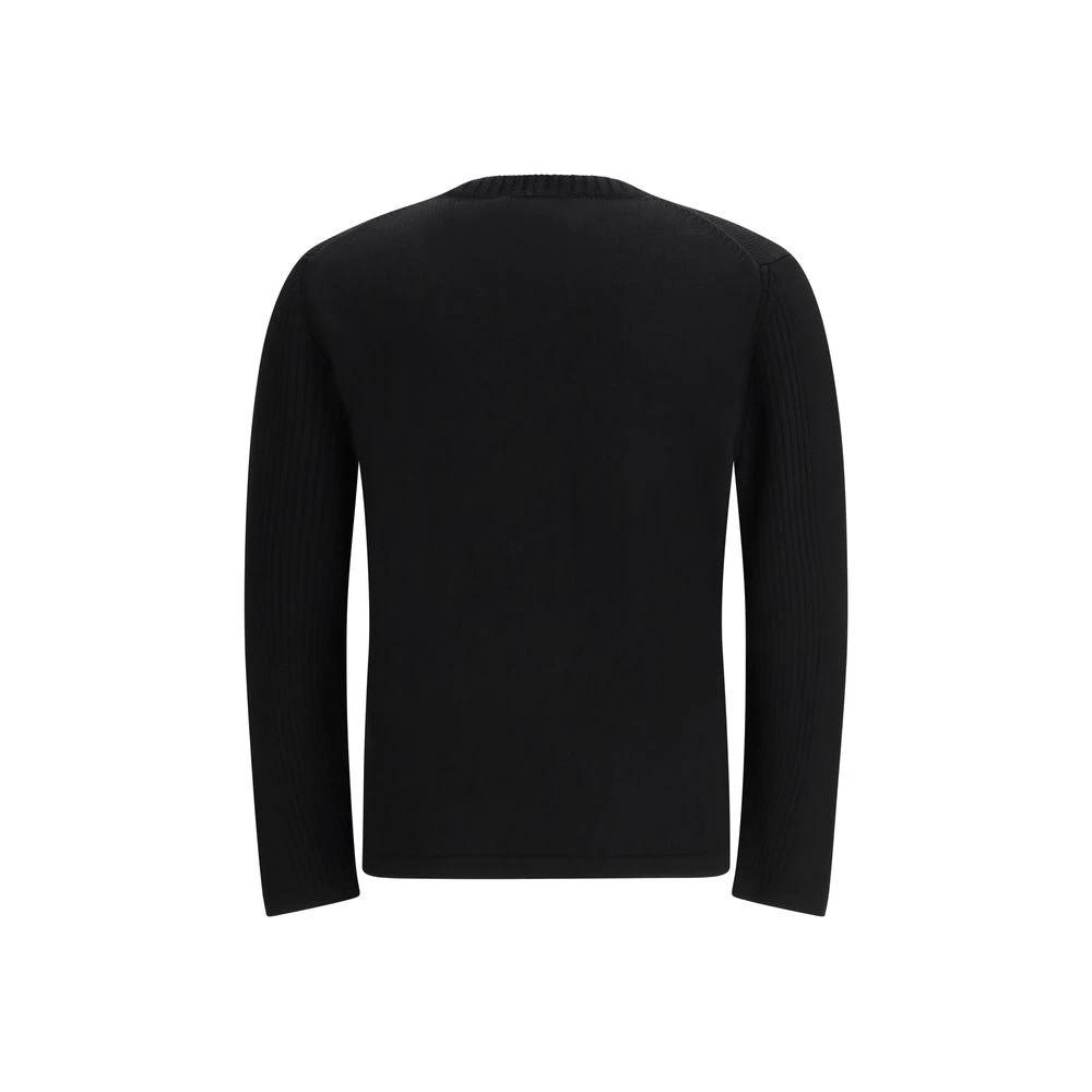 Prada Schwarzer Sweatshirt aus Fleece-Wolle by Prada