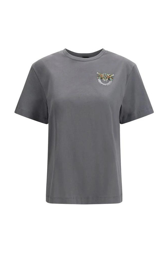 PINKO Graues Baumwoll-T-Shirt by PINKO