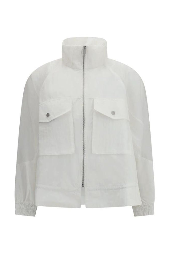 PINKO Weiße Shell-Jacke aus Polyester by PINKO