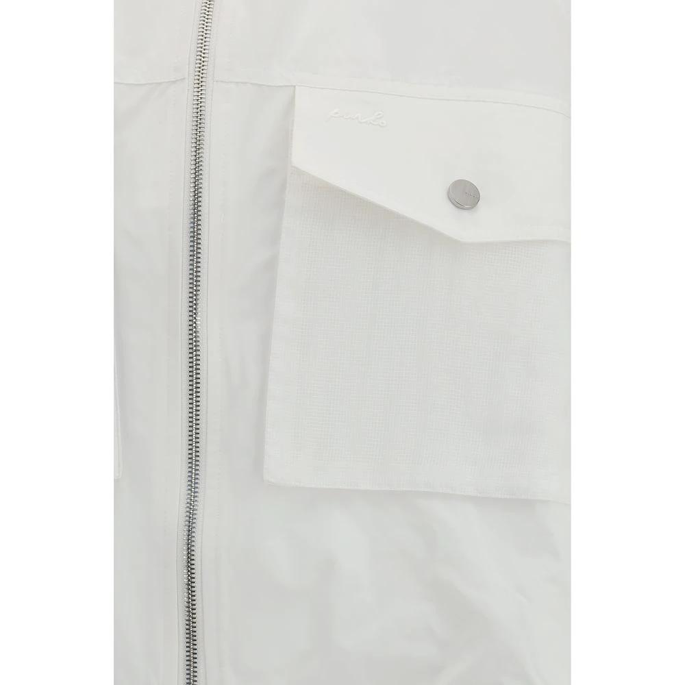 PINKO Weiße Shell-Jacke aus Polyester by PINKO