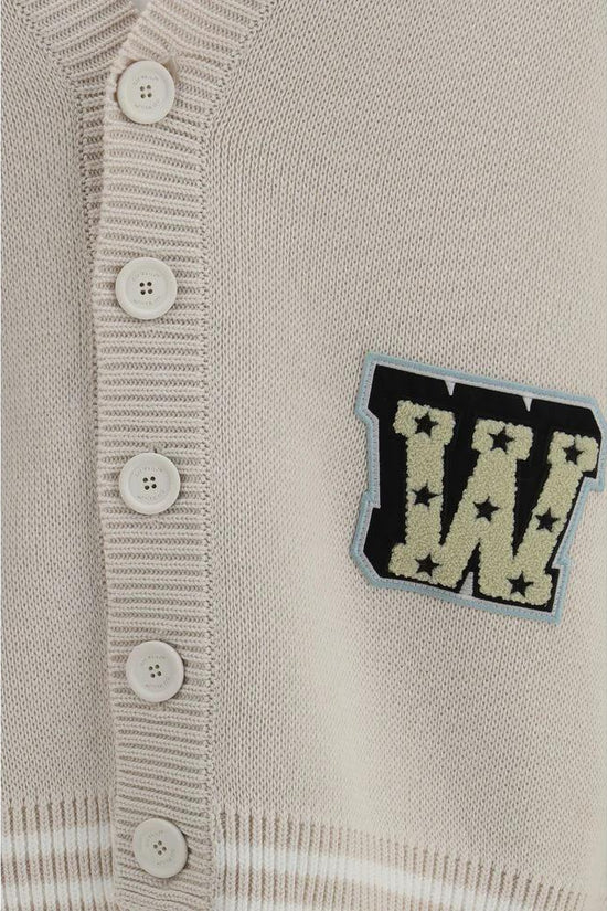 Off-White Beige Cotton Cardigan by Off-White