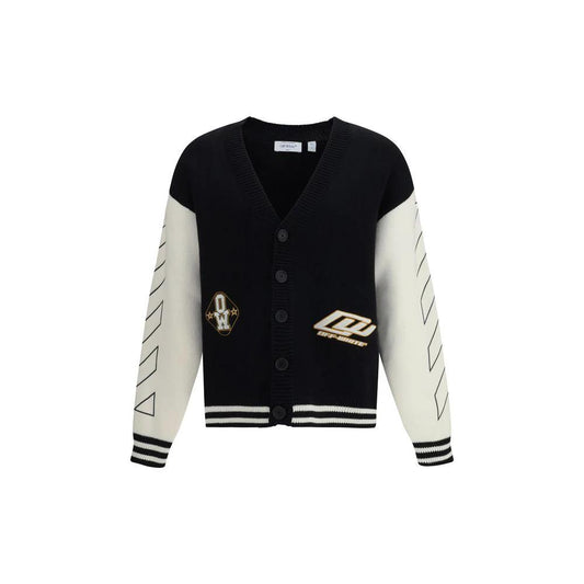 Off-White Schwarzer Baumwollstrickjacke by Off-White