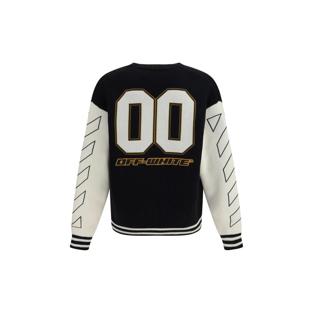 Off-White Schwarzer Baumwollstrickjacke by Off-White