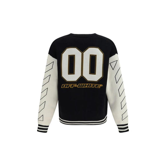 Off-White Schwarzer Baumwollstrickjacke by Off-White