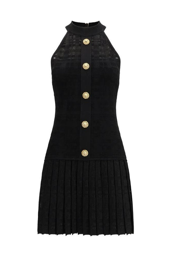 Balmain Schwarzes Cocktailkleid aus Viskose by Balmain