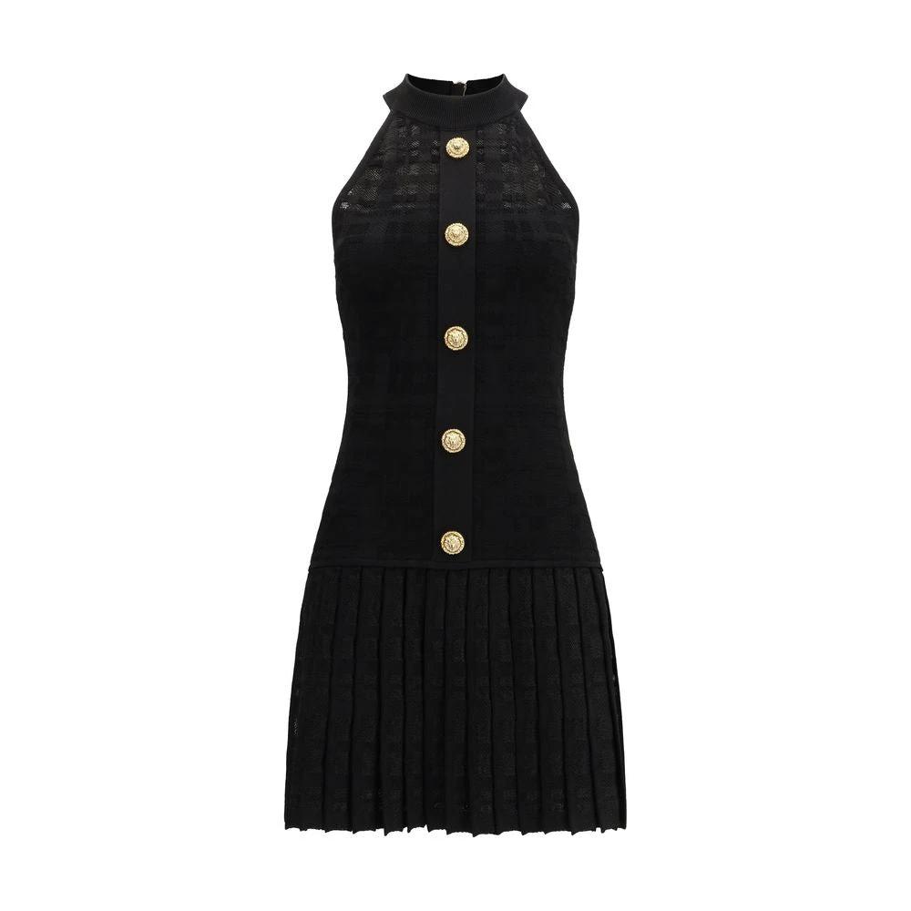 Balmain Schwarzes Cocktailkleid aus Viskose by Balmain
