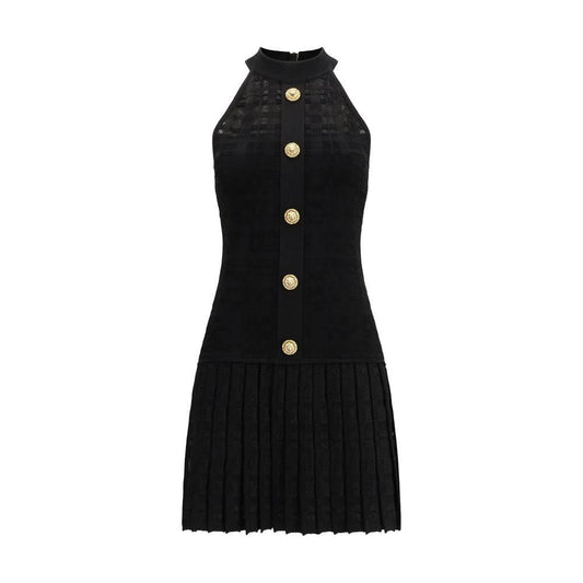 Balmain Schwarzes Cocktailkleid aus Viskose by Balmain