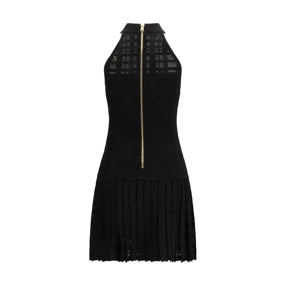 Balmain Schwarzes Cocktailkleid aus Viskose by Balmain